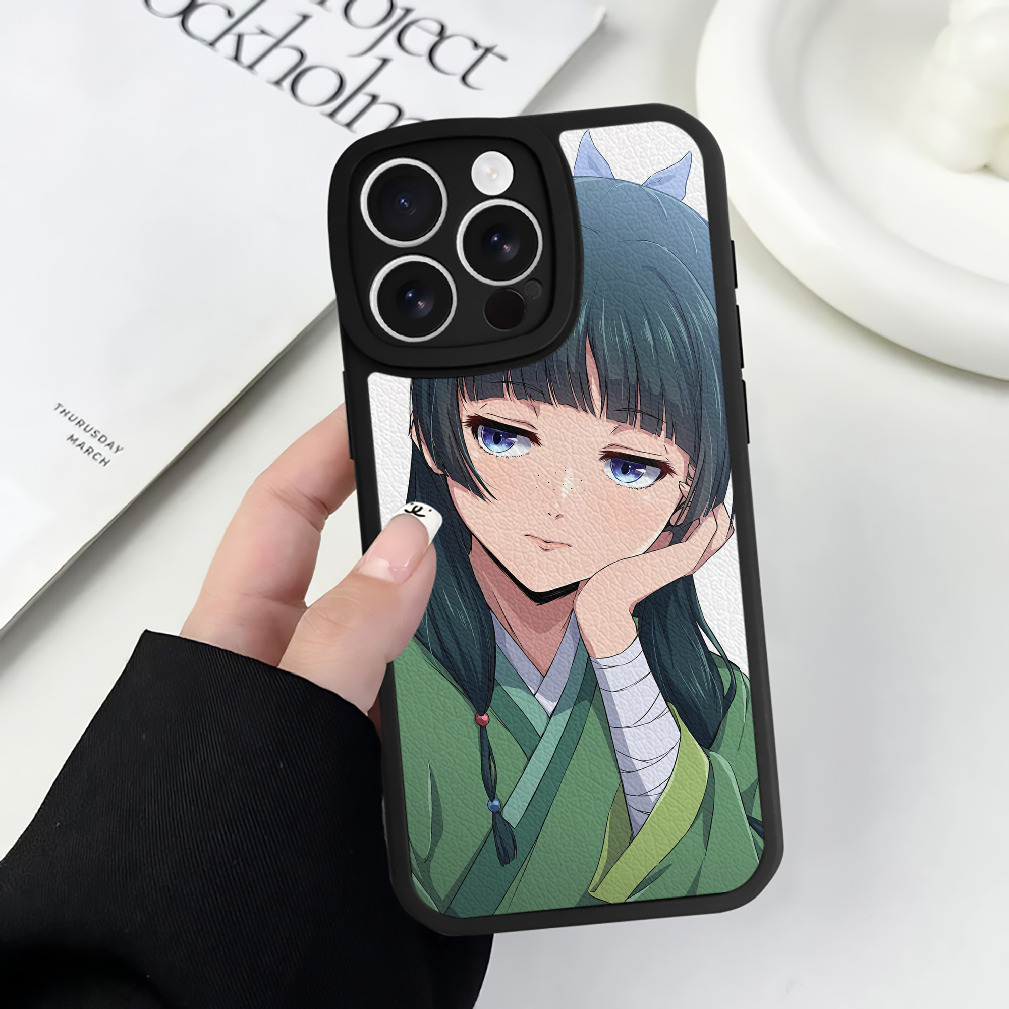 薬屋のひとりごと The Apothecary Diaries 【iPhone 16シリーズ対応】シリコンスマホケース（レザー調） 材質：シリコン